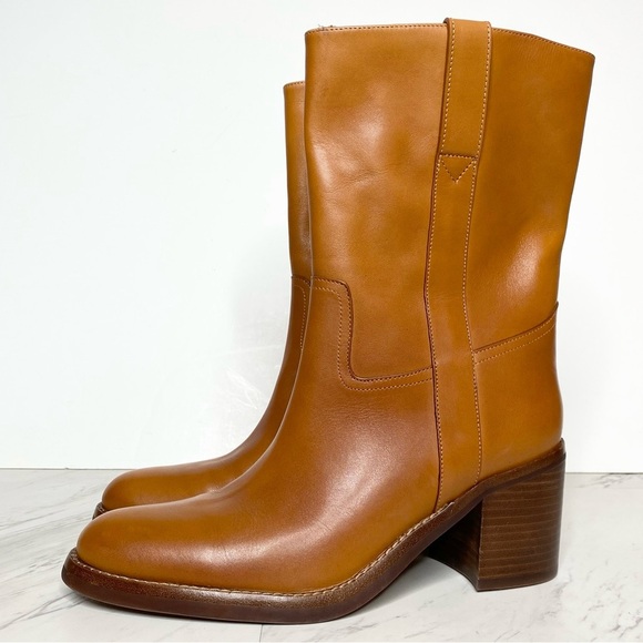 Jeffrey Campbell Shoes - Jeffrey Campbell Desert Western Brown Leather Heeled Boot 8 1/2